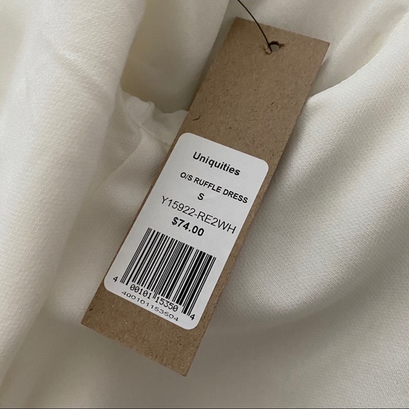 White Ruffle Dress - Picture 4 of 5